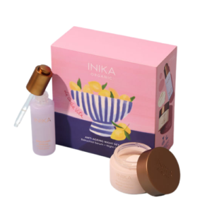INIKA ANTI-AGEING NIGHT DUO DOVANŲ RINKINYS, 2 vnt - Image 1